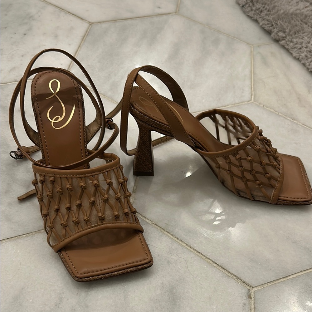 Sam Edelman Brown Strappy Heels